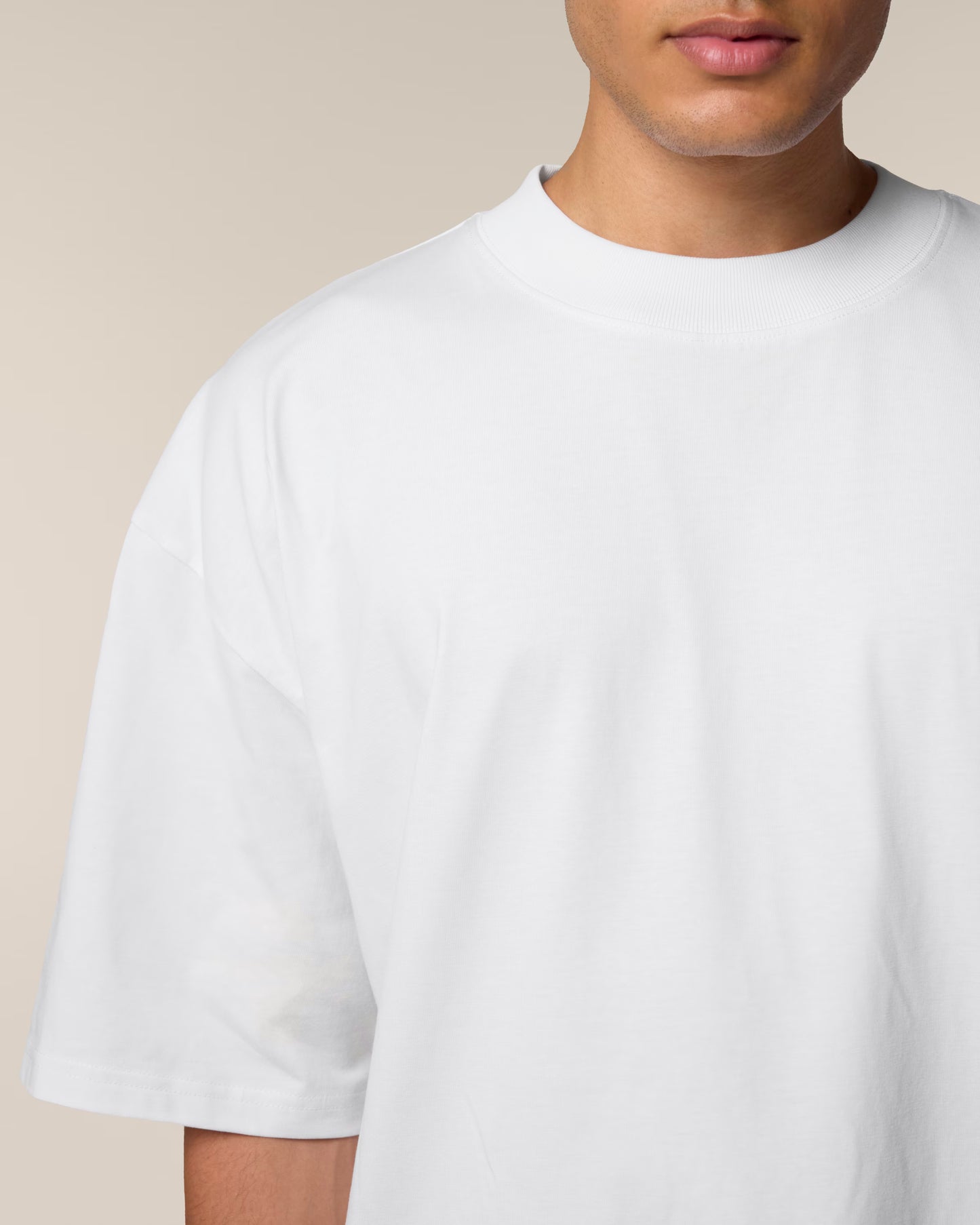 Tricou oversized Stanley Stella Blaster 2.0 Alb