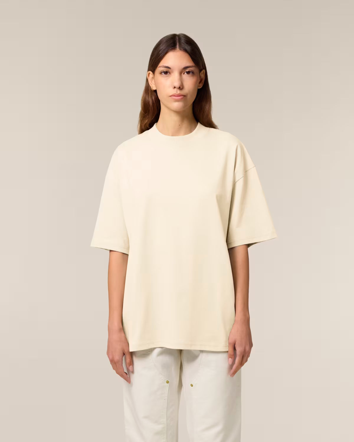 Tricou oversized Stanley Stella Blaster 2.0 Cream – Innovi Print