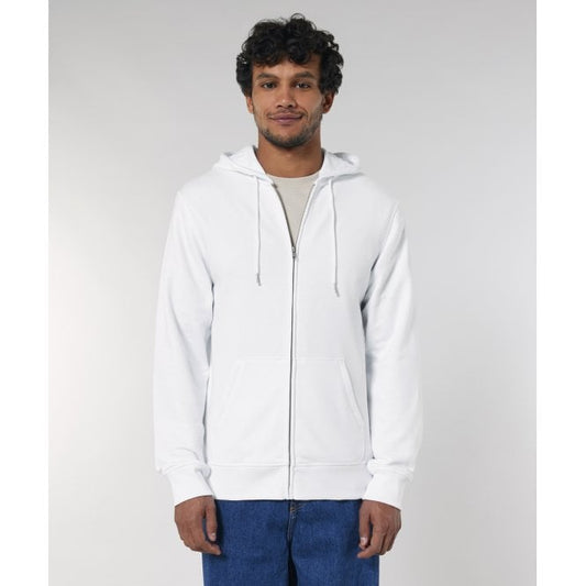 Hanorac cu fermoar Stanley Stella Connector White