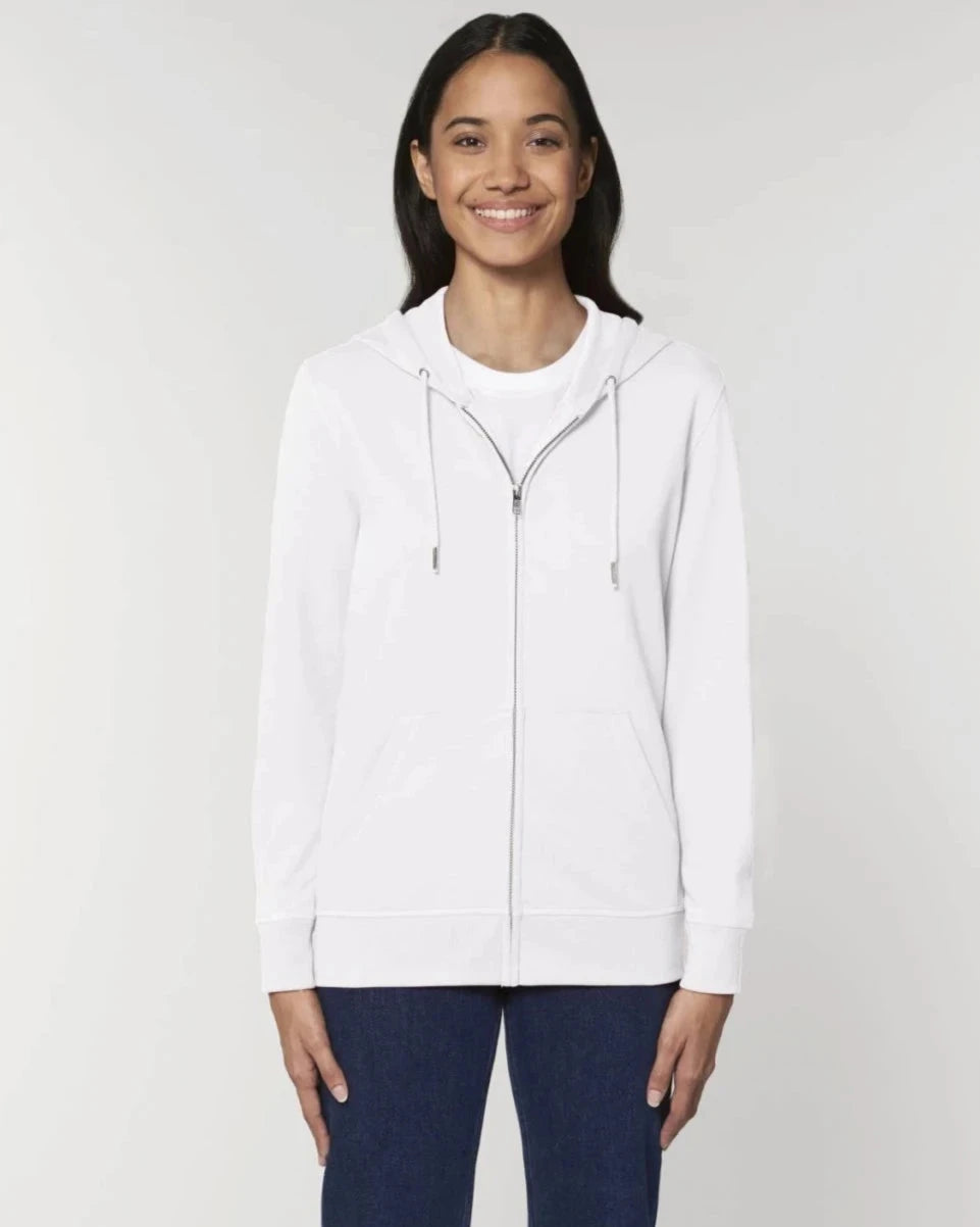 Hanorac cu fermoar Stanley Stella Connector White