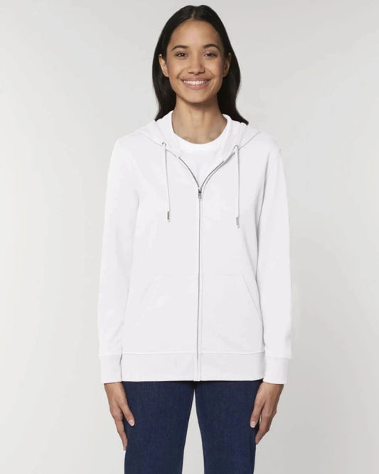 Hanorac cu fermoar Stanley Stella Connector White