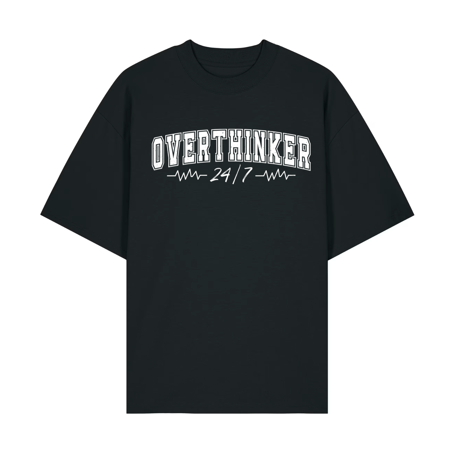 Tricou oversized Overthinker