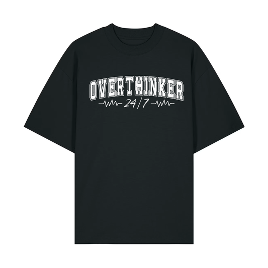 Tricou oversized Overthinker