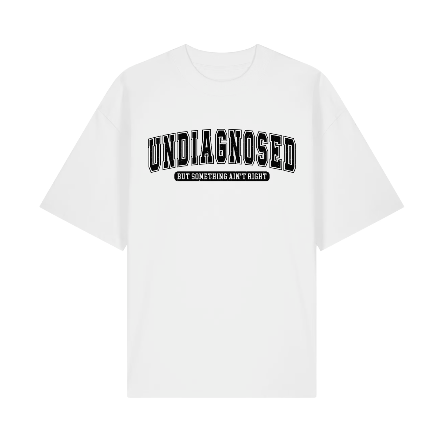 Tricou oversized Undiagnosed Alb