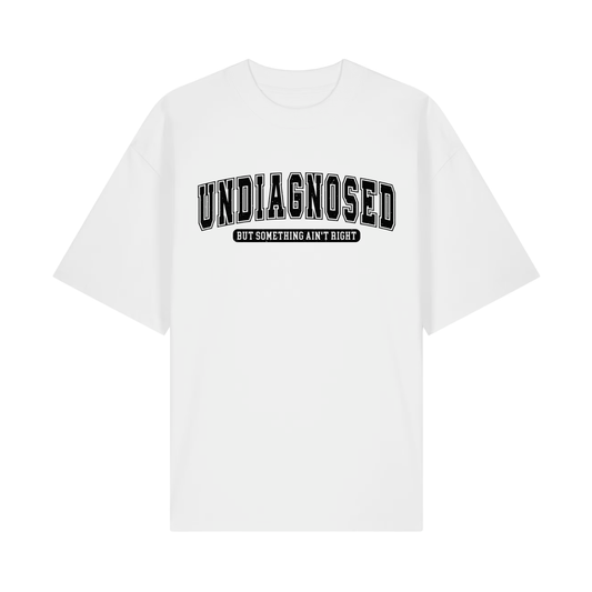 Tricou oversized Undiagnosed Alb