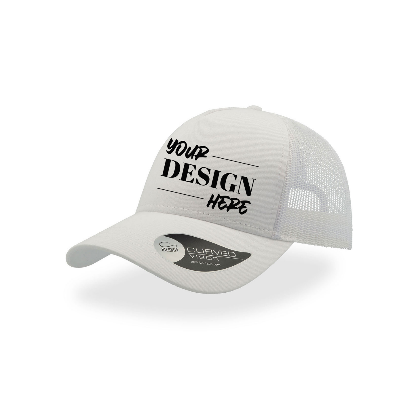 Șapcă Atlantis Rapper Cotton Alb