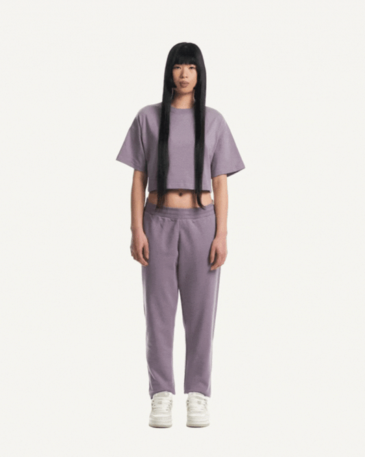 Tricou WATC Oversized Cropped Purple