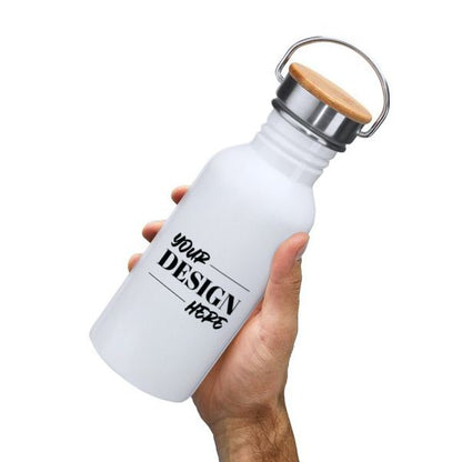 Bidon din inox și bambus personalizat