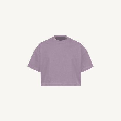 Tricou WATC Oversized Cropped Purple
