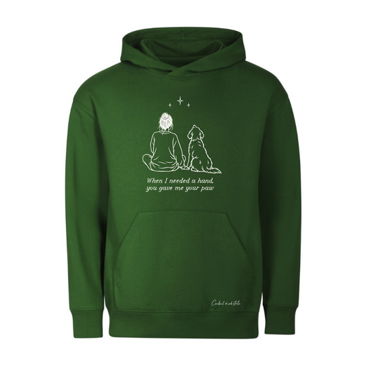 Hoodie „Dog Lover” - Verde