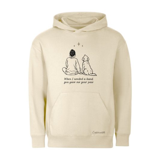 Hoodie „Dog Lover” - Bej
