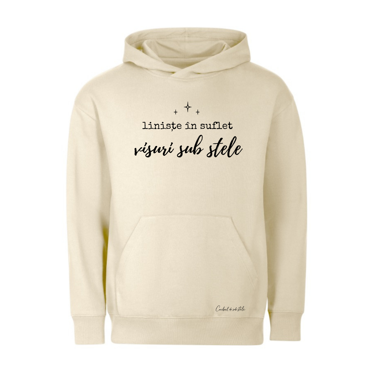 Hoodie „Liniște în suflet” - Bej
