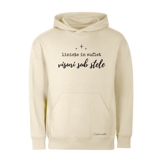 Hoodie „Liniște în suflet” - Bej