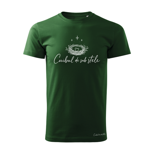 Tricou bărbați „Cuibul de sub stele” - Verde