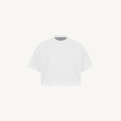 Tricou WATC Oversized Cropped White